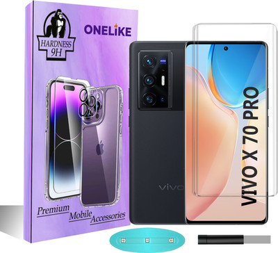 OneLike Edge To Edge Tempered Glass for Vivo X70 Pro(Pack of 1)