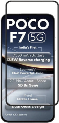 SRT Edge To Edge Tempered Glass for Poco F7 5G(Pack of 1)