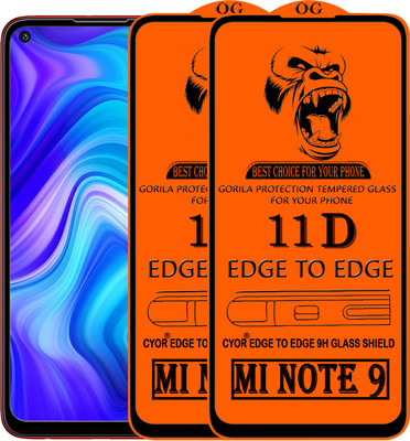 CYOR Edge To Edge Tempered Glass for REDMI NOTE 9(Pack of 2)
