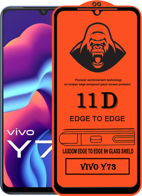 Laxdom Edge To Edge Tempered Glass for VIVO Y73(Pack of 1)