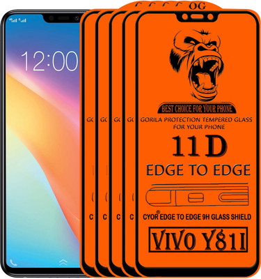 CYOR Edge To Edge Tempered Glass for VIVO Y81I(Pack of 5)