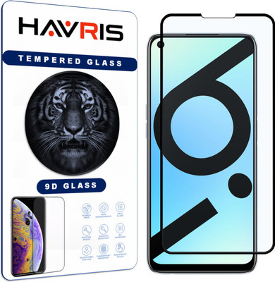 Havris Edge To Edge Tempered Glass for Realme 6i(Pack of 1)