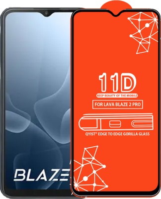 Qyist Edge To Edge Tempered Glass for LAVA BLAZE 2 PRO(Pack of 1)