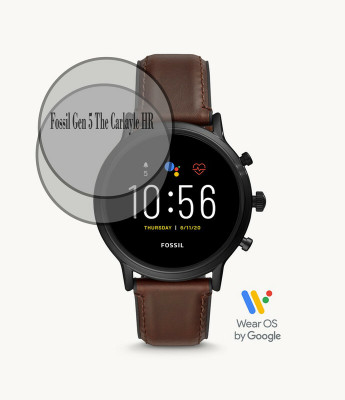 RapTag Edge To Edge Tempered Glass for HM Fossil Gen 5 The Carlayle HR 44mm Smartwatch(Pack of 2)