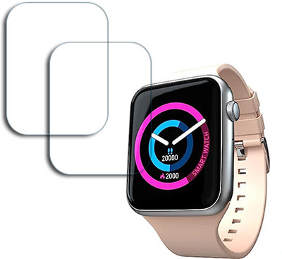 SOMTONE Edge To Edge Tempered Glass for Fire-Boltt Ring Bluetooth Calling Smartwatch with SpO2 & 1.7 inch SCREEN GUARD(Pack of 2)