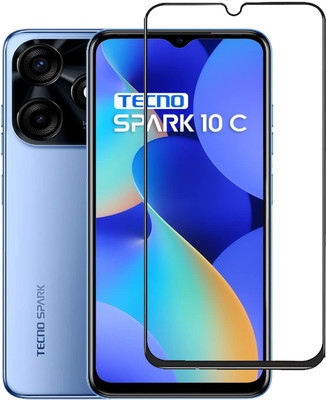 INFINITYWORLD Edge To Edge Tempered Glass for Tecno Spark 10C(Pack of 1)