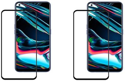 NIMMIKA ENTERPRISES Edge To Edge Tempered Glass for Realme Q3i 5G(Comprehensive protection | High-quality material | Multi-layered coating)(Pack of 2)