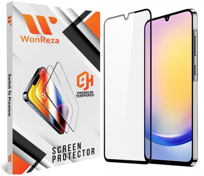 WonReza Edge To Edge Tempered Glass for Samsung A15 4G, Samsung A15 5G, Samsung A25, Samsung A15(Pack of 1)
