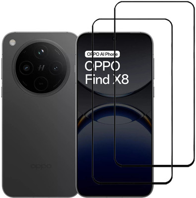 KARTRAY Edge To Edge Tempered Glass for Oppo Find X8 5G(Pack of 2)