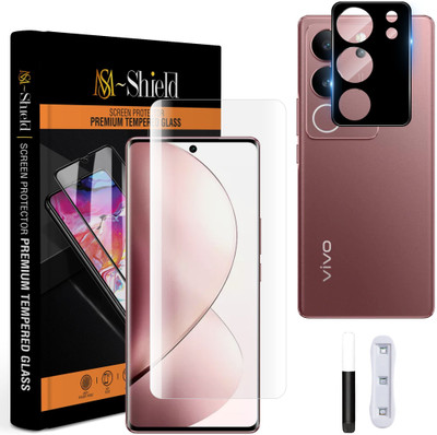 MS-Shield Edge To Edge Tempered Glass for Vivo V29 5G, With Camera Lens Protector(Pack of 1)