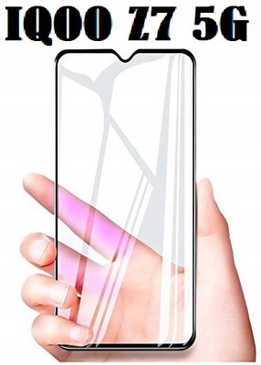 LIKEDESIGN Edge To Edge Tempered Glass for IQOO Z7, IQOO Z7 5G, VIVO IQOO Z7(Pack of 1)