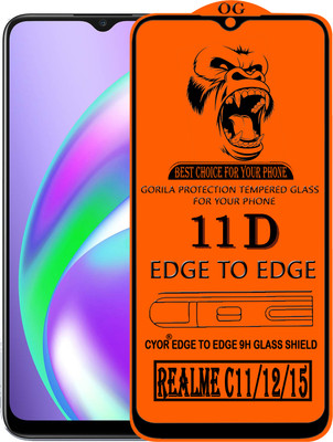 CYOR Edge To Edge Tempered Glass for REALME C11(Pack of 1)