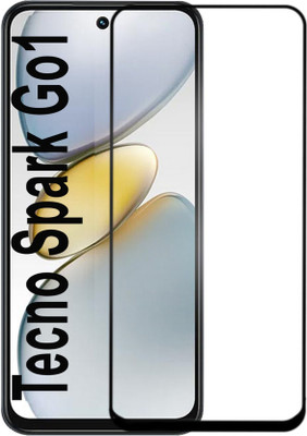 DMJHP Edge To Edge Tempered Glass for Tecno Spark Go 1(Pack of 1)