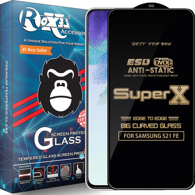 Roxel Edge To Edge Tempered Glass for SAMSUNG S21 FE(Pack of 1)