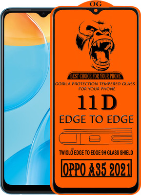 TWIGLO Edge To Edge Tempered Glass for OPPO A35 2021(Pack of 1)