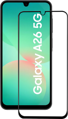 VAlight Edge To Edge Tempered Glass for SAMSUNG Galaxy A26 5G, Premium Tempered glass with Self Installation Guide - Wet & Dry wipes,(Pack of 1)