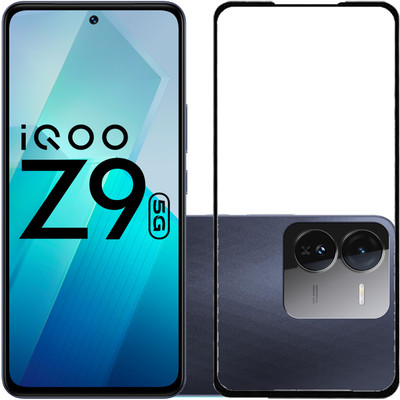 ojucase Edge To Edge Tempered Glass for iQOO Z9 5G, iQOO Z9(Pack of 1)
