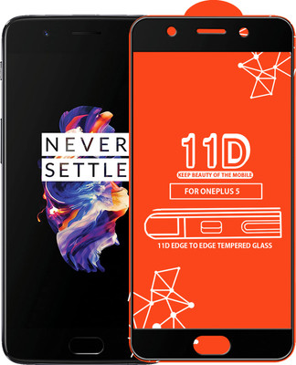 Qyist Edge To Edge Tempered Glass for OnePlus 5(Pack of 1)