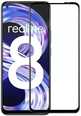 SRT Edge To Edge Tempered Glass for Realme 8(Pack of 1)