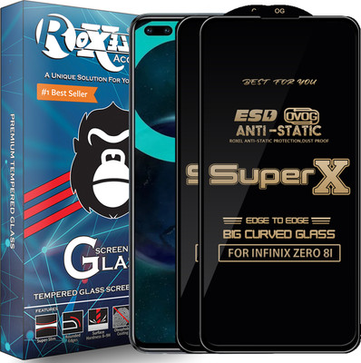 Roxel Edge To Edge Tempered Glass for INFINIX ZERO 8I(Pack of 2)