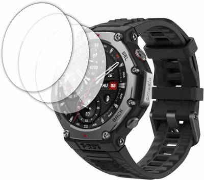 MOBIFONIC Edge To Edge Tempered Glass for Amazfit T-Rex 3(Pack of 3)