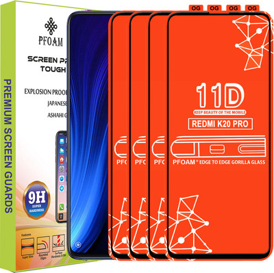 PFOAM Edge To Edge Tempered Glass for Mi K20 Pro(Pack of 4)