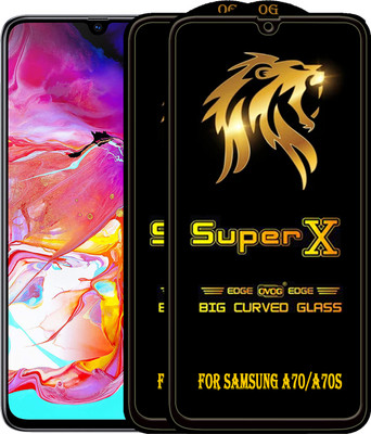 PFOAM Edge To Edge Tempered Glass for SAMSUNG GALAXY A70(Pack of 2)