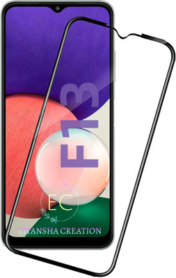 EITANSHA CREATION Edge To Edge Tempered Glass for Samsung Galaxy F13 4G, Samsung Galaxy F13(Pack of 1)