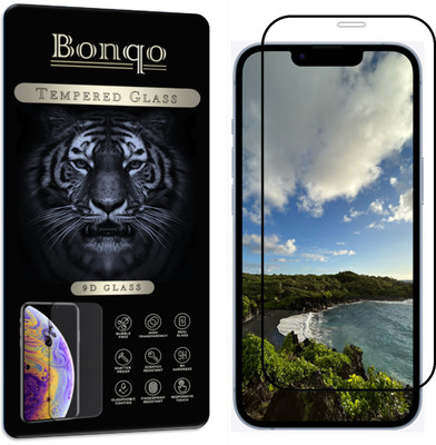 Bonqo Edge To Edge Tempered Glass for Apple iPhone 14(Pack of 1)