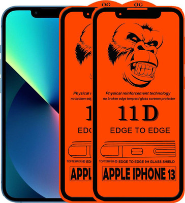 TOPTEMPER Edge To Edge Tempered Glass for APPLE IPHONE 13(Pack of 1)