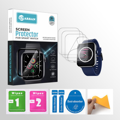 ARBAN Edge To Edge Tempered Glass for boAt Wave Flex Connect 1.83 inch Smartwatch 4 PROTECTOR + 4 WIPES + 4 DUST REMOVAL STICKER + 1 WIPER(Pack of 4) ARBAN Edge To Edge Tempered Glass for boAt Wave Flex Connect 1.83 inch Smartwatch 4 PROTECTOR + 4 WIPES + 4 DUST REMOVAL STICKER + 1 WIPER(Pack of 4)