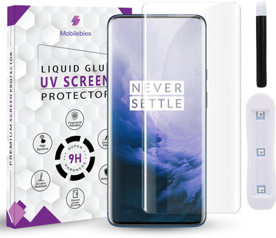 Mobilebies Edge To Edge Tempered Glass for Oneplus 8(Pack of 1)