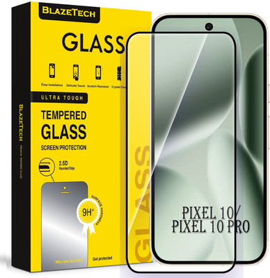BlazeTech Edge To Edge Tempered Glass for Google Pixel 10 5G, Pixel 10 5G(Pack of 1)
