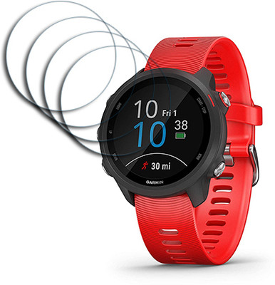 ARBAN Edge To Edge Tempered Glass for Garmin Forerunner 245 1.2 inch SMARTWATCH SCREEN GUARD(Pack of 4)