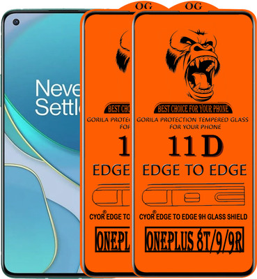 CYOR Edge To Edge Tempered Glass for ONEPLUS 8T(Pack of 2)