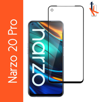 TCartoHUB Edge To Edge Tempered Glass for Realme Narzo 20 Pro(Pack of 1)