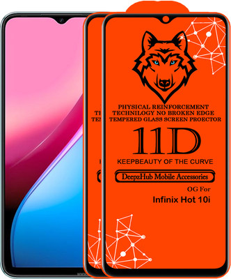 DeepzHub Edge To Edge Tempered Glass for Infinix Hot 10i(Pack of 2)