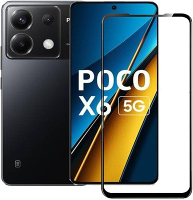 1DOLLAR Edge To Edge Tempered Glass for POCO X6 5G [ Gorilla--Glass](Pack of 1)