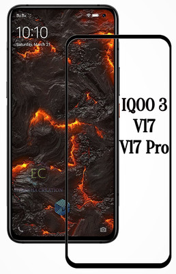 EITANSHA CREATION Edge To Edge Tempered Glass for iQOO 3, Vivo iQOO 3, Vivo V17, Vivo V17 Pro(Pack of 1)