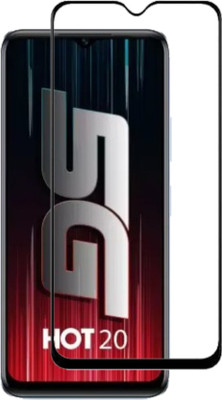 DMJHP Edge To Edge Tempered Glass for Infinix Hot 20 5G(Pack of 1)