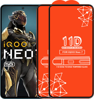 Roxel Edge To Edge Tempered Glass for Iqoo Neo 7(Pack of 2)