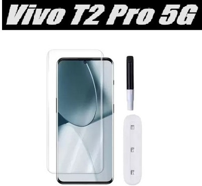 KadWaniya Edge To Edge Tempered Glass for Vivo T2 Pro 5G(Pack of 1)