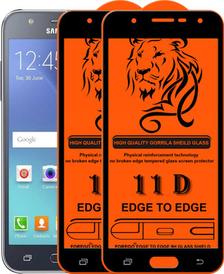 Forego Edge To Edge Tempered Glass for Samsung Galaxy J7 - 2015(Pack of 2)