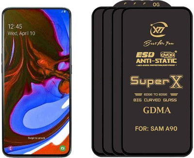 GDMA Edge To Edge Tempered Glass for SAMSUNG A 90(Pack of 4)