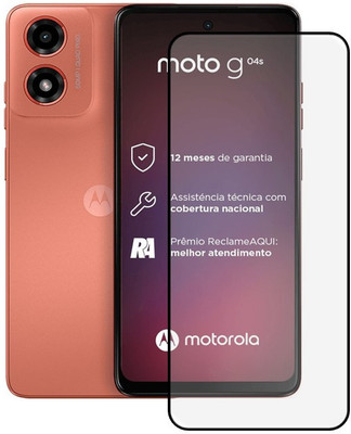 VISHZONE Edge To Edge Tempered Glass for Motorola Moto G04s, Moto G04s(Pack of 1)