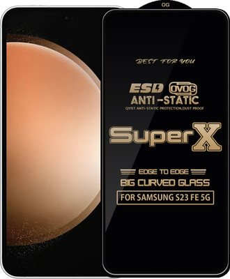 Qyist Edge To Edge Tempered Glass for SAMSUNG S23 FE 5G(Pack of 1)