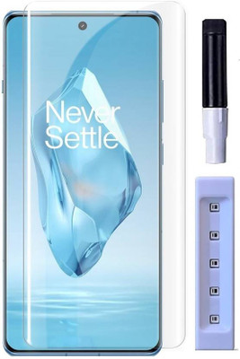 aplexx Edge To Edge Tempered Glass for Oneplus 12R 5G UV Tempered Glass, 3D tempered Glass, Best Quality Tempered Glass, High Quality UV Tempered glass(Pack of 1)