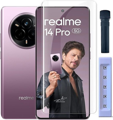 Bulkwala Edge To Edge Tempered Glass for Premium Tempered Glass Design for Realme 14 Pro 5G (6.77 Inch), Premium Tempered Glass Design for Realme 14 Pro 5G (6.77 Inch) Advanced Border Less Full Edge to Edge UV Screen Protector and Easy Installation Kit -Pack of 1(Pack of 1)