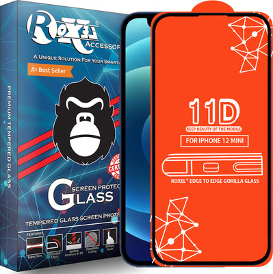 Roxel Edge To Edge Tempered Glass for Iphone 12 Mini(Pack of 1)