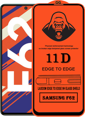 Laxdom Edge To Edge Tempered Glass for SAMSUNG GALAXY F62(Pack of 1)